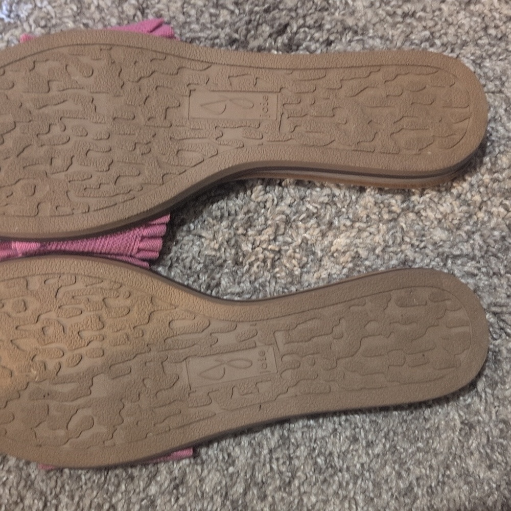 Pink Ruffle Sandals - Picture 2 of 2
